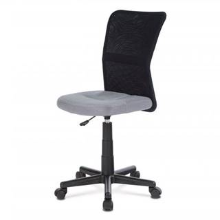 AUTRONIC  KA-2325 GREY kancelárska stolička, sivá mesh, plastový kríž, sieťovina čierna, značky AUTRONIC