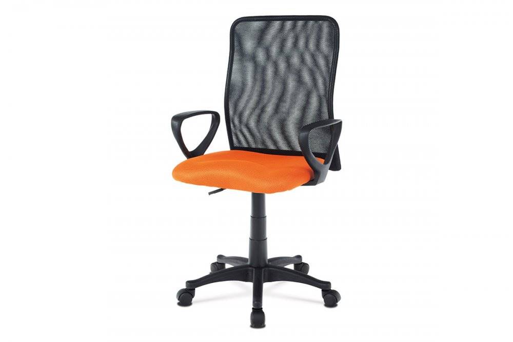 AUTRONIC  KA-B047 ORA kancelárska stolička, látka MESH oranžová / čierna, značky AUTRONIC