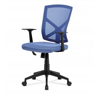 AUTRONIC KA-H102 BLUE kancelárska stolička, modrá MESH/plastový kríž/ojdací mechanizmus