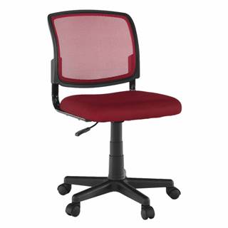KONDELA Otočná stolička, tmavočervená/čierna, RAMIZA