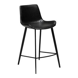 ​​​​​DAN-FORM Denmark Čierna barová stolička z imitácie kože DAN–FORM Denmark Hype, výška 91 cm, značky ​​​​​DAN-FORM Denmark
