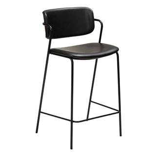 ​​​​​DAN-FORM Denmark Čierna barová stolička z imitácie kože DAN-FORM Denmark Zed, výška 95,5 cm, značky ​​​​​DAN-FORM Denmark