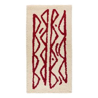 Krémovo-červený koberec Bonami Selection Morra, 80 x 150 cm