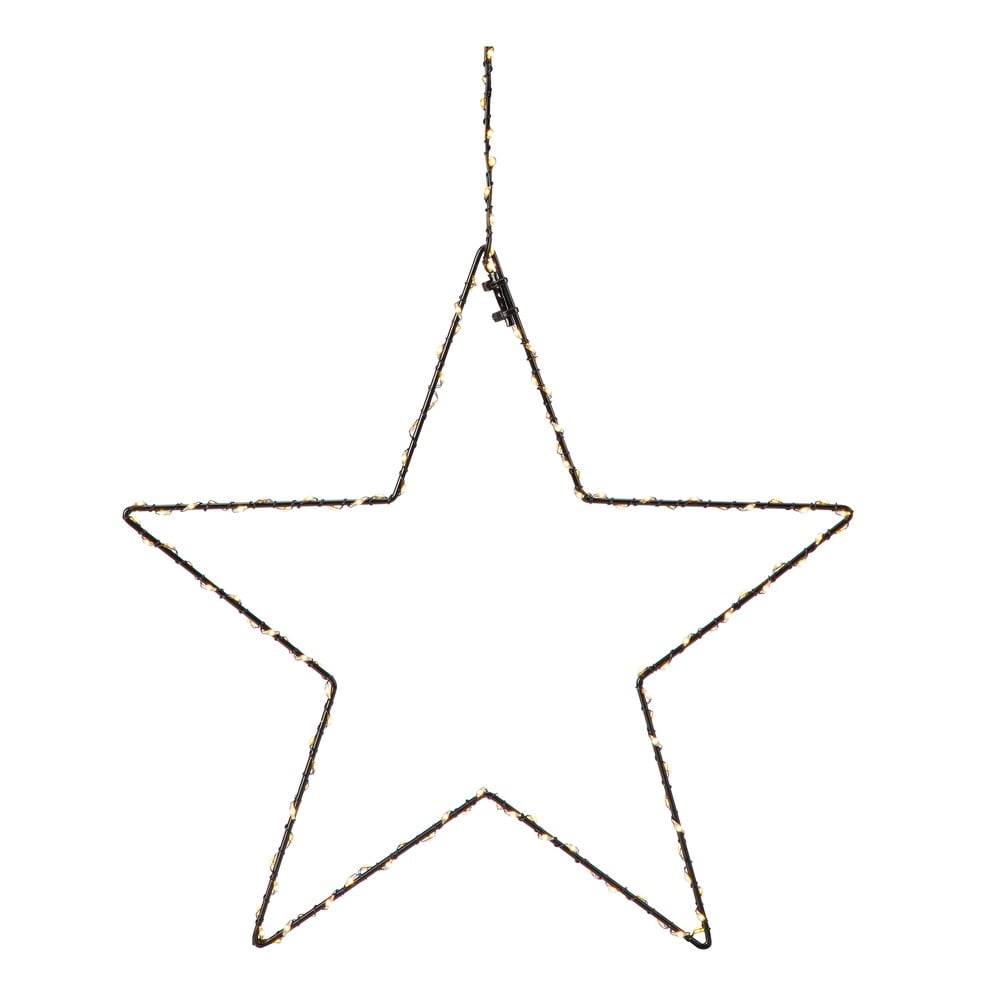 Markslöjd Čierna vianočná závesná svetelná dekorácia  Alpha Star, výška 45 cm, značky Markslöjd