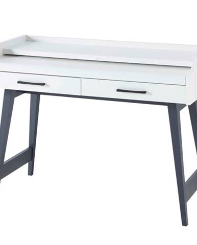 Písací stôl JAY biela/grafit