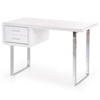 Sconto Písací stôl TYRIN biela, značky Sconto