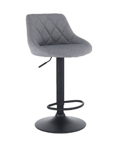 Barová stolička látka sivá/čierna TERKAN P3 poškodený tovar