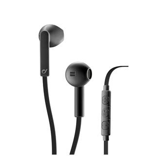 In-ear sluchátka CELLULARLINE LOUD UP s dálkovým ovládáním a mikrofonem, AQL® certifikace, 3,5 mm jack, černé