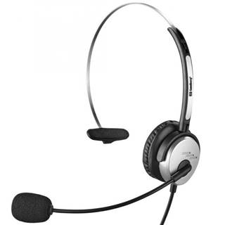 Sandberg PC sluchátka MiniJack Mono Headset Saver s mikrofonem, černá