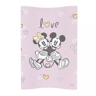 CEBA Podložka prebaľovacia mäkká COSY (50x70) Disney Minnie&Mickey Pink
