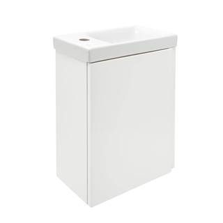 Cersanit Kúpeľňová skrinka s umývadlom  Dormo 40x21,5x64 cm biela lesk SIKONCMO014BL, značky Cersanit