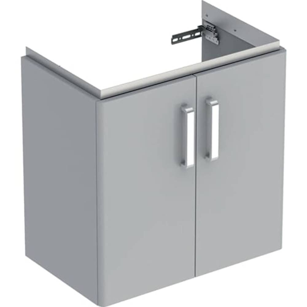 Geberit Kúpeľňová skrinka pod umývadlo  Selnova 59,7x60,5x39,7 cm v šedej farbe, značky Geberit
