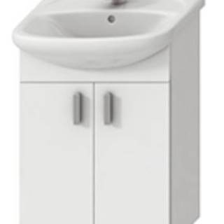 Kúpeľňová skrinka s umývadlom Jika Lyra plus 53x29,2x75 cm biela