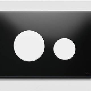 Ovládacie tlačidlo Tece Loop sklo v čiernej farbe