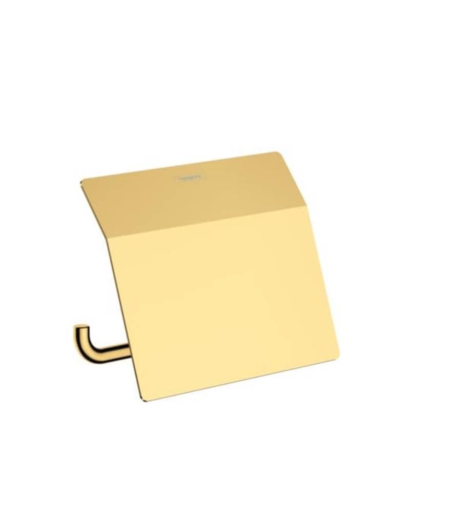 Hansgrohe Držiak toaletného papiera  AddStoris vo farebnom prevedení lešteného zlata, značky Hansgrohe
