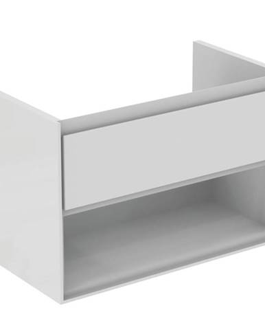 Kúpeľňová skrinka pod umývadlo Ideal Standard Connect Air 80x44x51,7 cm v kombinácii šedý dub / biela mat E0827PS