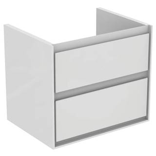 Ideal Standard Kúpeľňová skrinka pod umývadlo  Connect Air 60x44x51,7 cm v kombinácii biela lesk / svetlo šedá mat E0818KN, značky Ideal Standard