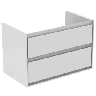 Ideal Standard Kúpeľňová skrinka pod umývadlo  Connect Air 80x44x51,7 cm v kombinácii hnedá mat / biela mat E0819VY, značky Ideal Standard