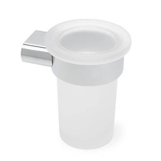 Držiak pohárov SAT Simply R chróm / mliečne sklo
