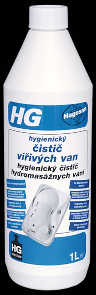 HG  hygienický čistič na vírivé vane HCVV, značky HG
