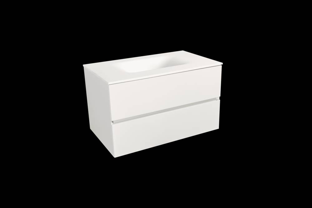 Naturel Kúpeľňová skrinka s umývadlom bílá mat  Verona 86x51,2x52,5 cm biela mat VERONA86BMBM, značky Naturel
