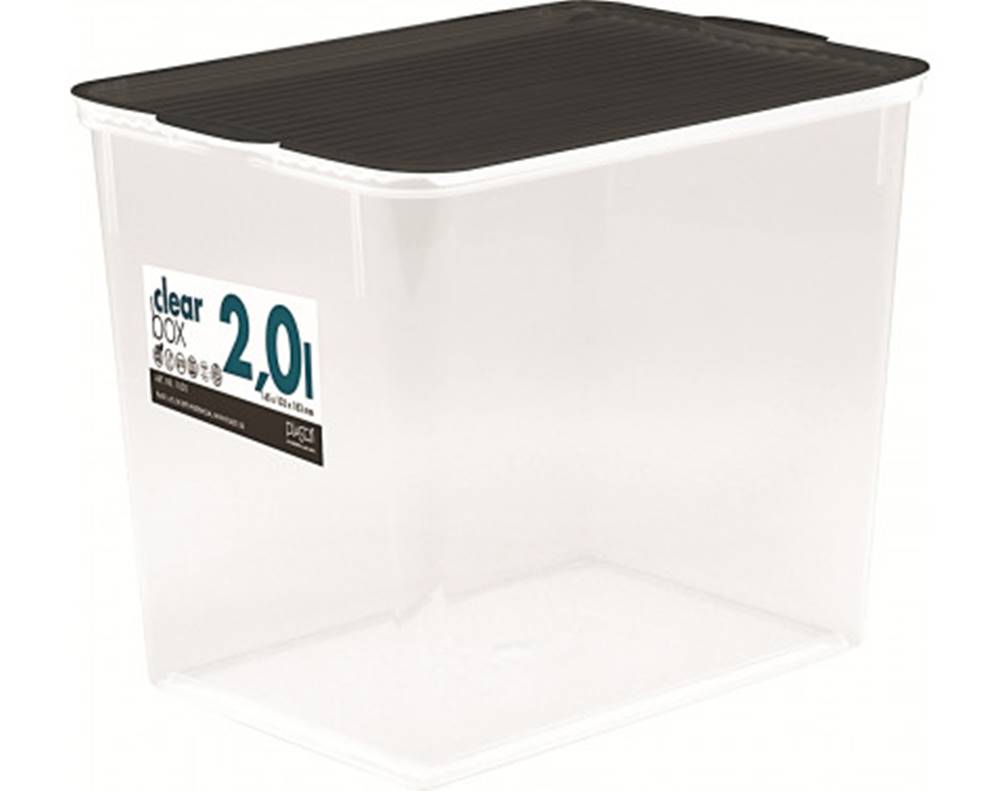 ASKO - NÁBYTOK Úložný box priehľadný, 18,3x13,3x14,5 cm, značky ASKO - NÁBYTOK