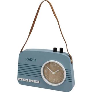 Philips Stolné hodiny Old radio modrá, 21,5 x 3,5 x 15,5 cm, značky Philips