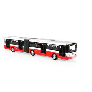 Rappa  Kĺbový autobus so zvukom červená, 36 cm, značky Rappa