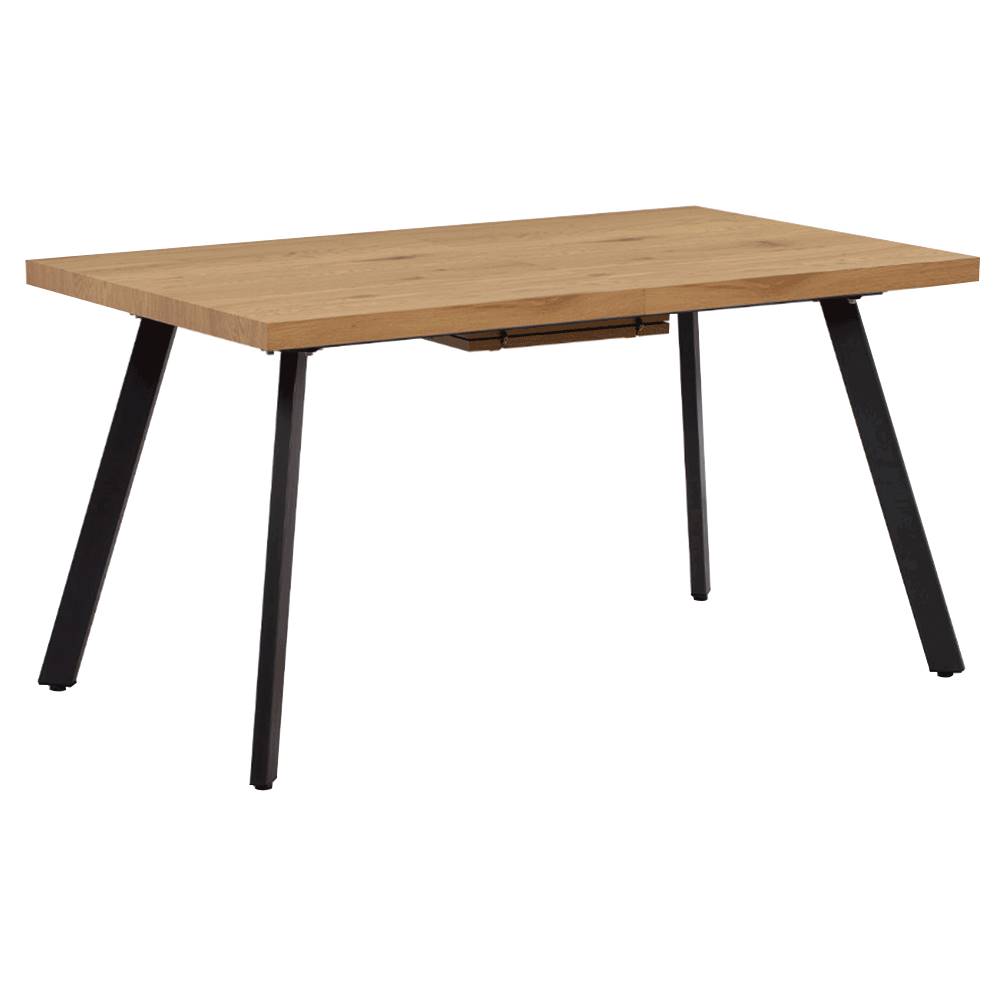 Kondela Jedálenský stôl rozkladací dub/kov 140-180x80 cm AKAIKO, značky Kondela