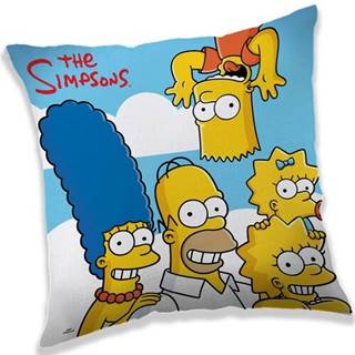 Jerry Fabrics  Vankúšik The Simpsons family clouds, 40 x 40 cm, značky Jerry Fabrics