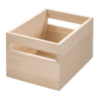 iDesign Úložný box z dreva paulownia  Eco Handled, 19 x 25,4 cm, značky iDesign