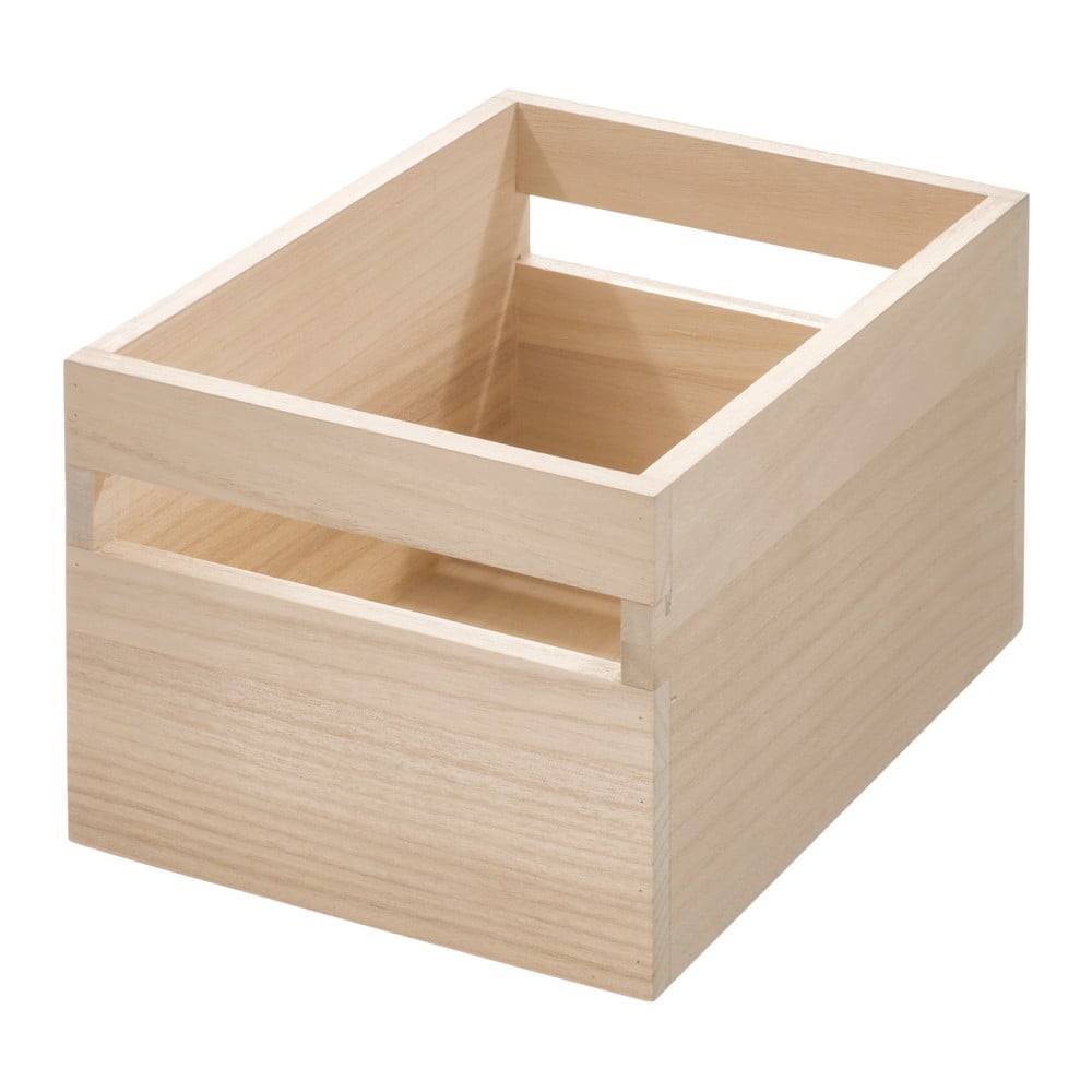 iDesign Úložný box z dreva paulownia  Eco Handled, 19 x 25,4 cm, značky iDesign