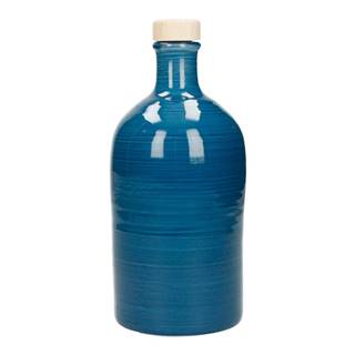Brandani Modrá keramická fľaša na olej  Maiolica, 500 ml, značky Brandani