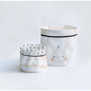 Madre Selva Súprava 2 textilných úložných košíkov Little Nice Things Bunny, značky Madre Selva