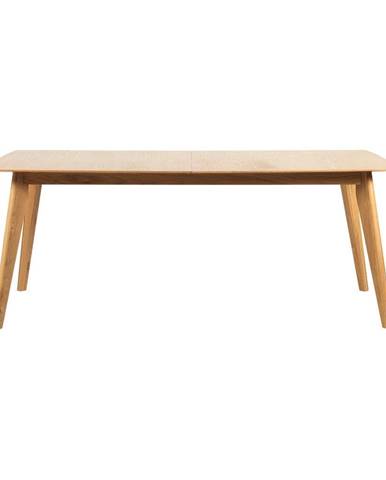 Rozkladací jedálenský stôl s nohami z dubového dreva Rowico Frey, 190 x 90 cm
