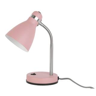 Leitmotiv Ružová stolová lampa  Study, výška 30 cm, značky Leitmotiv