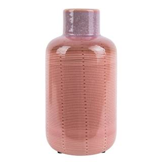 Ružová keramická váza PT LIVING Bottle, výška 23 cm