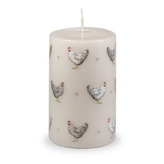 Unipar Béžová veľkonočná sviečka  Cute Hens, doba horenia 40 h, značky Unipar