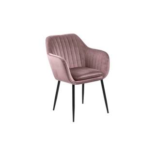 Bonami Essentials Ružová jedálenská stolička s kovovou podnožou  Emilia, značky Bonami Essentials