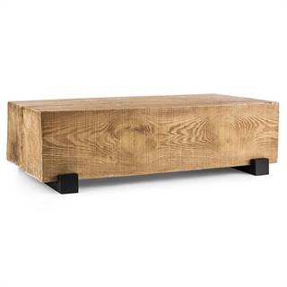 Blumfeldt BlockhoLounge, hranolový stôl, záhradný stôl, Timber-Table, 120 x 30 x 60 cm