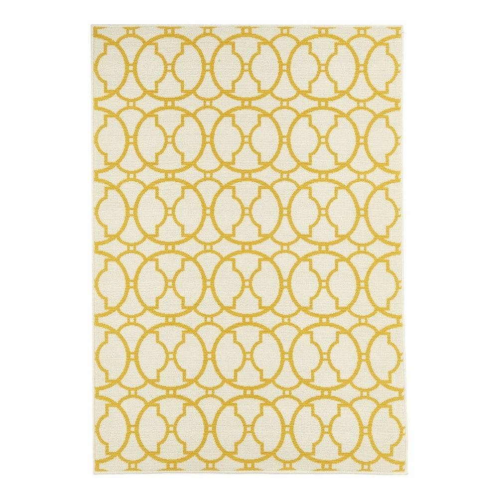 Floorita Béžovo-žltý vonkajší koberec  Interlaced, 160 × 230 cm, značky Floorita