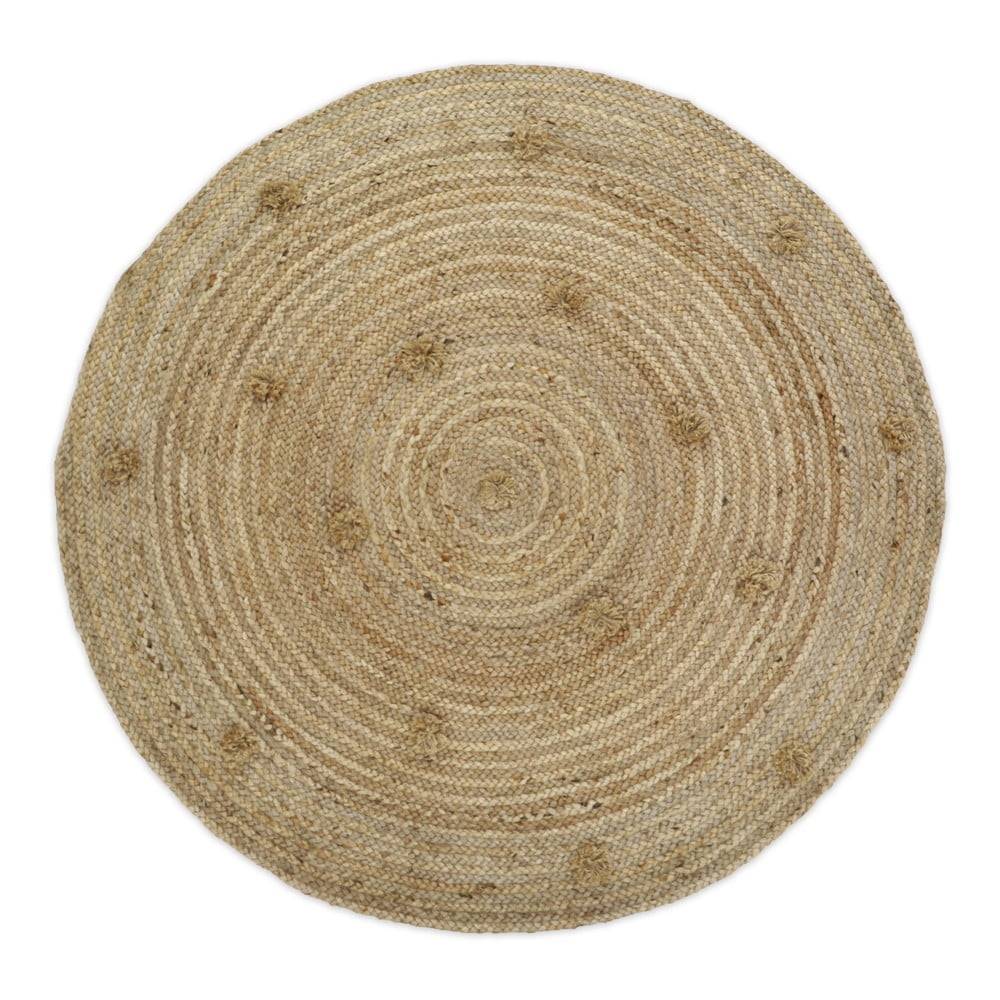 Nattiot Prírodný ručne vyrobený jutový koberec  Siska, ø 140 cm, značky Nattiot