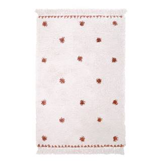 Nattiot Béžovo-červený koberec  Wooly, 120 x 170 cm, značky Nattiot