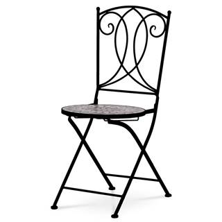 Banquet Záhradná stolička s keramickou mozaikou kovová, značky Banquet