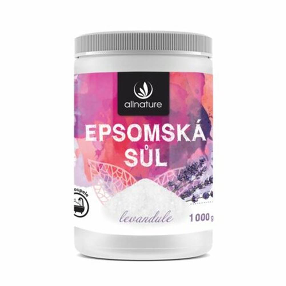Allnature  Epsom Salt Lavender kúpeľová soľ 1000 g, značky Allnature
