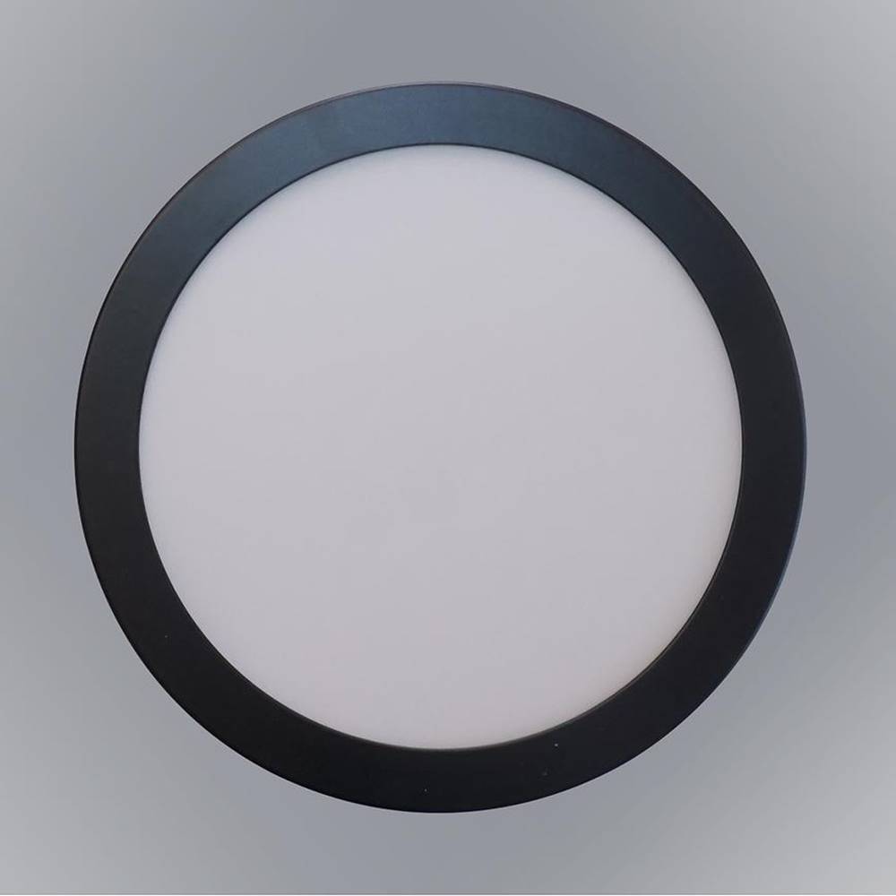 MERKURY MARKET LED kruhový panel 18W 4200K okrúhly čierny, značky MERKURY MARKET