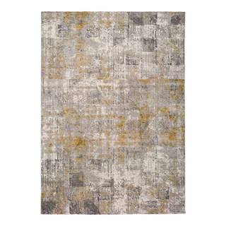 Sivý koberec Universal Kerati Mustard, 120 x 60 cm