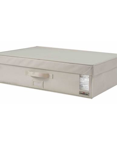 Béžový úložný box na oblečenie Compactor XXL Family, 72 x 19 cm