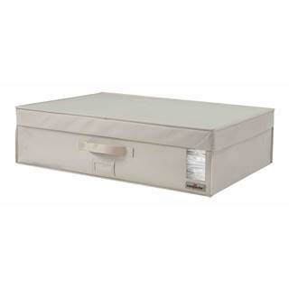 Compactor Béžový úložný box na oblečenie  XXL Family, 72 x 19 cm, značky Compactor