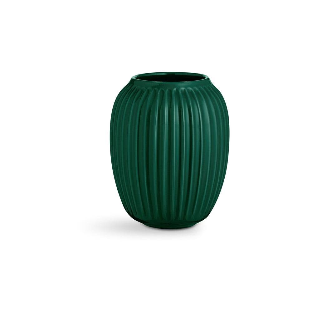 Kähler Design Zelená kameninová váza  Hammershoi, výška 20 cm, značky Kähler Design